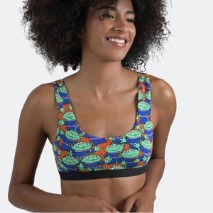 MeUndies Disney Pixar Toy Story Alien U-Back Bralette Large Women’s Orange